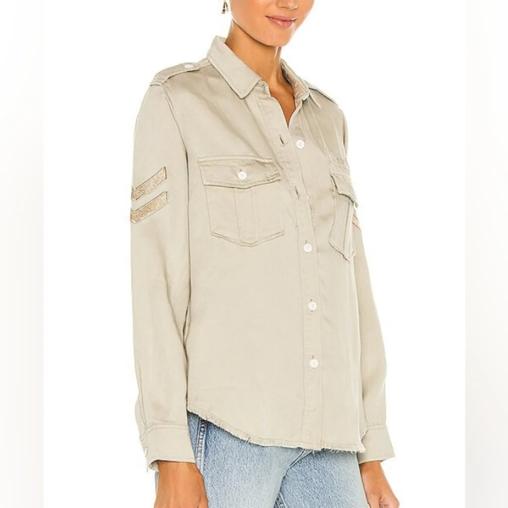 Rails Revolve Conrad Military Jacket in Pistachio Arrow Patch - Picture 3 of 16